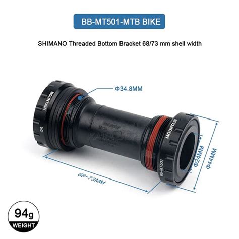 Нижний кронштейн с резьбой для горного велосипеда Shimano BB MT501 68