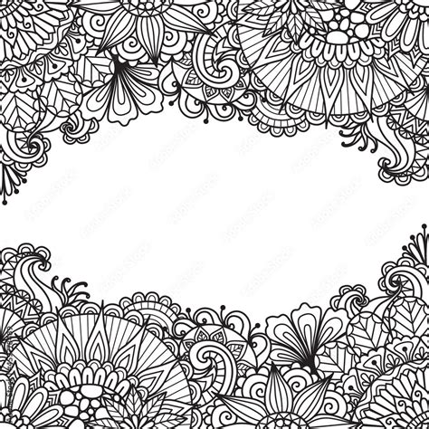 Mandala Frame For Printing Engraving Or Coloring Page Vector