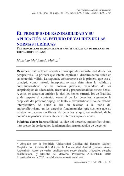 PDF El principio de razonabilidad y su aplicación al estudio oaji