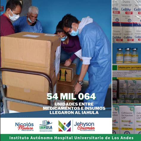 Al Iahula Llegaron 54064 Unidades De Medicamentos E Insumos Por