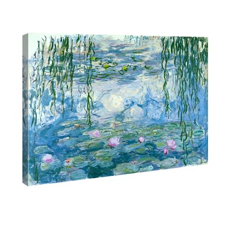 Wieco Art Water Lilies By Claude Monet Paintings Reproduction Canvas