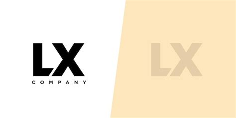 Premium Vector Letter L And X Lx Logo Design Template Minimal