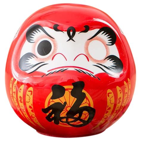 Japanese Daruma Ceramic Daruma Doll Table Centerpiece Car Dashboard