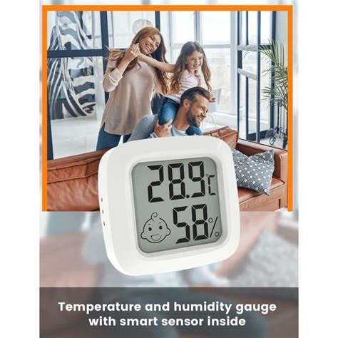 Thermomètre Hygromètre Intérieur Digital Mini Moniteur De Température