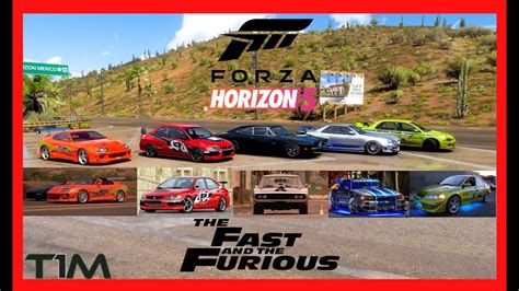 Forza Horizon The Fast The Furious Cars Youtube