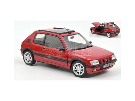 NOREV NV184848 PEUGEOT 205 GTI 1 9 1991 RED 1 18 Modellino Vendiloshop