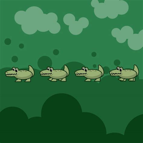 Free game art character: Crocodile