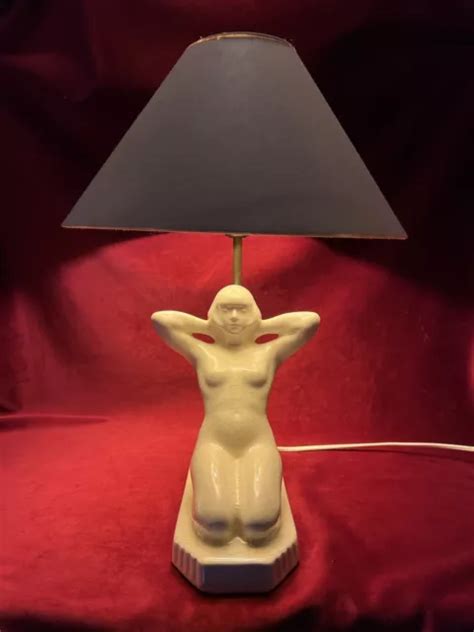 NUDE NAKED EROTIC Lady Woman Femme Lampe Kostka Sculpture Statue Sujet