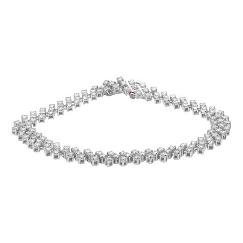 Bracciale Tennis In Oro Bianco Con Diamanti Ct Alfieri St