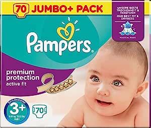 Pampers Active Fit Size Midi Plus Jumbo Pack Nappies Amazon