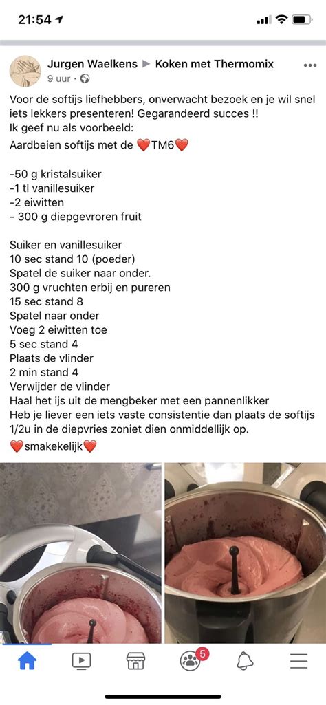 Pin Van Nathalie Letzer Op Thermomix Thermomix Softijs Eten Recepten