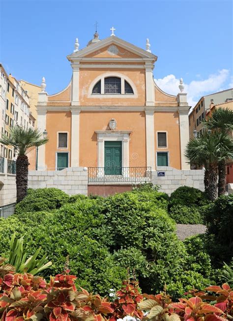 Ajaccio Cathedral Called Our Lady of the Assumption in the Corsi Stock Photo - Image of garden ...