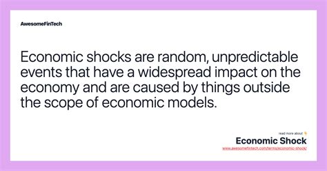 Economic Shock AwesomeFinTech Blog