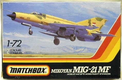 Matchbox 172 Mikoyan Mig 21 Mk Egyptian Air Force No 26 Sq 1981 Or