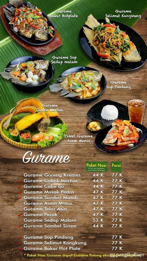 Selalu Diperbarui Menu Rumah Makan Kampung Kecil Sarijadi Bandung