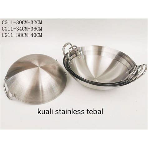 Kuali Stainless Steel Tebal Lazada Indonesia