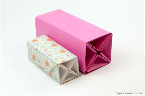 Origami Accordion Box Tutorial Diy Roll Up Box Cajas Origami Estuche