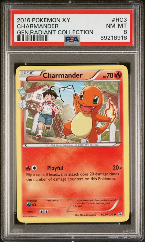 Pokemon Xy Generations Radiant Collection Rc Charmander Psa