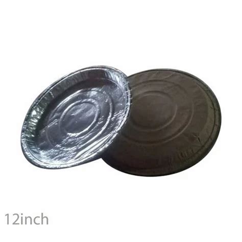 12 Inch Silver Foil Paper Plate At Rs 1 Piece Silver Paper Dish In