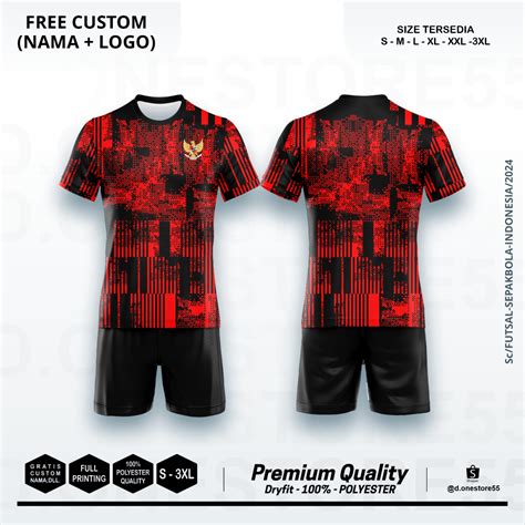 Jual JERSEY TIMNAS INDONESIA 2024 PREMATCH DRY FIT FULL PRINTING