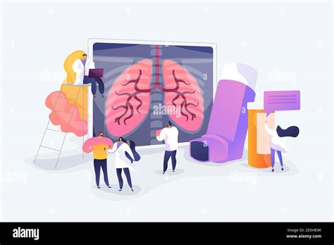 Chronic Obstructive Pulmonary Disease Concept Vector Illustration Stock