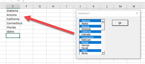 Select All Items In Listbox Vba Excel