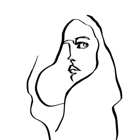 Perfil mujer dibujo Imágenes Vectoriales Gráfico Vectorial de Perfil