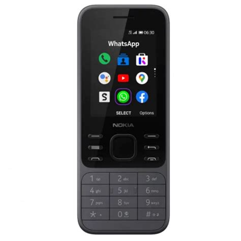 Nokia 6300 4G nyomógombos okostelefon FEKETE iPhonecuccok