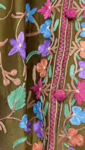 Aari Embroidered Kashmiri Silk Jackets Free Size YouTube