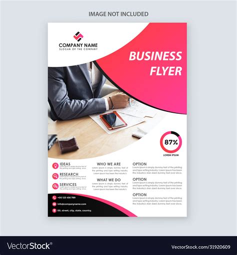 Creative professional business flyer template Vector Image