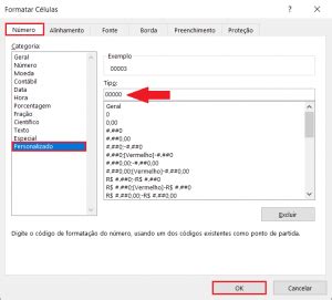 Inserir exibir zeros à esquerda de números no Excel Guia do Excel