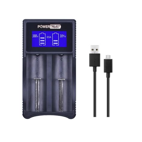 18650 Charger Lcd Universal Intelligent Usb Dual Battery Eu Aliexpress