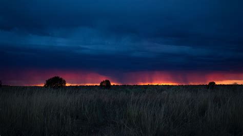 Field Sunset Grass Clouds 4k Hd Wallpaper