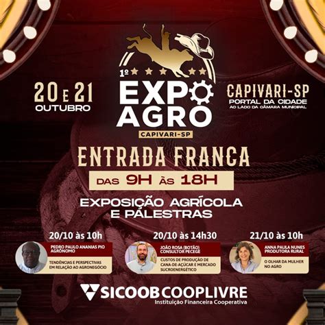 Expo Agro Capivari Ter Palestras Sobre Temas Variados Do