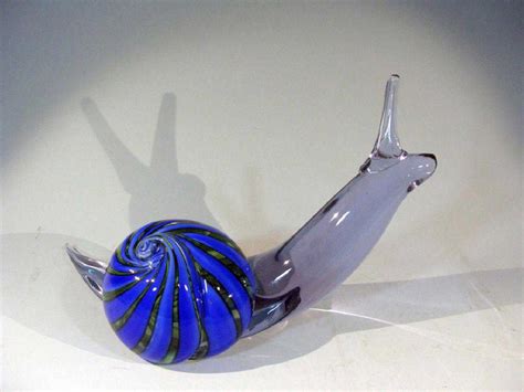 Vintage Murano Glass Snail Signed Maestro