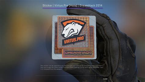 Sticker Spotlight Dreamhack Virtus Pro Crafts Price And Supply