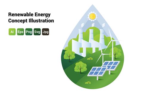 Renewable Energy Concept Illustration Graphic By Innni Creative Fabrica