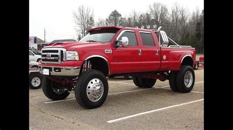 Jacked Ford F 350 Power Stroke Super Duty Diesel Dually Most Insane On