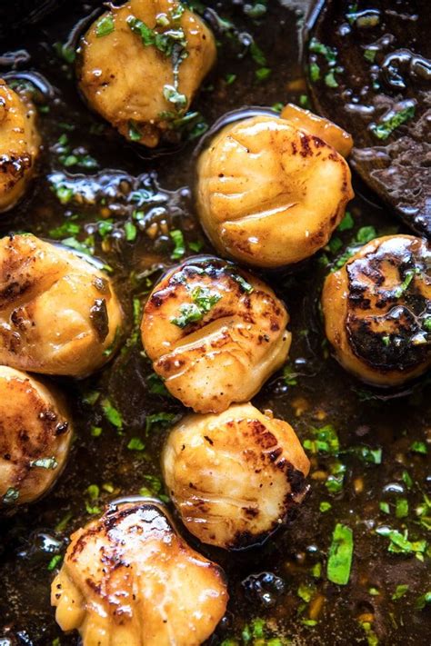 20 Minute Honey Garlic Butter Scallops And Orzo Recipe Seafood