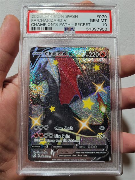 Mavin Champions Path Full Art Shiny Charizard V 79 73 Psa 10 Gem Mint