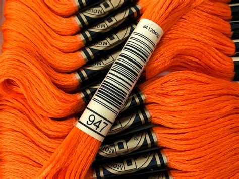 Dmc Burnt Orange Embroidery Floss Or Skein Pack Etsy