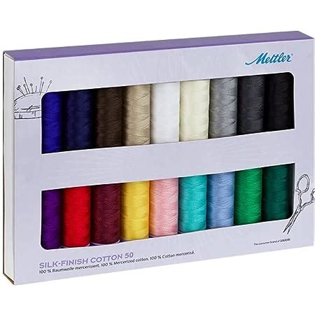 Amazon Mettler Silk Finish Cotton Thread Set Assorted Pcs