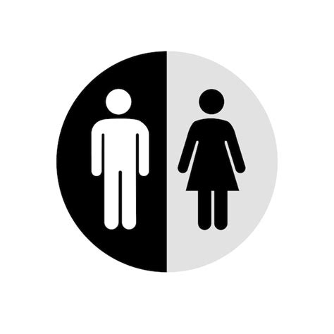 Premium Vector Male And Female Icons Symbol To Distinguish Male And