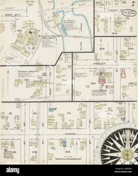 Image 7 Of Sanborn Fire Insurance Map From Olean Cattaraugus County