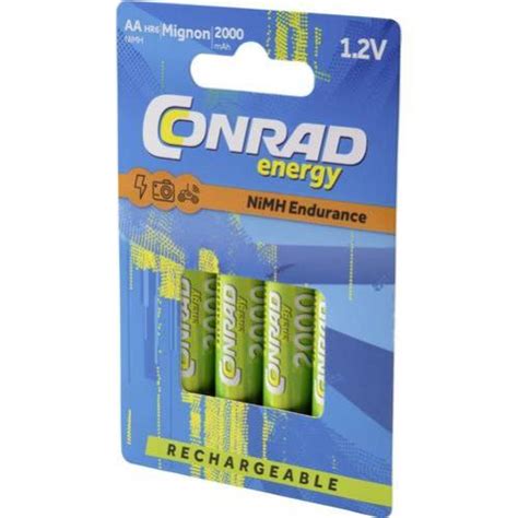 Conrad Energy Endurance Hr Pile Rechargeable Lr Aa Nimh Mah