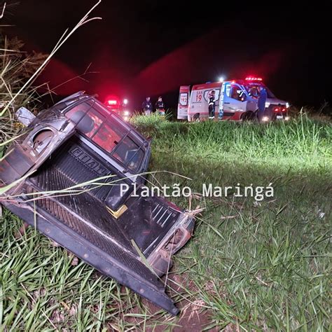 Motorista é ejetado para fora de carro após capotamento em Marialva