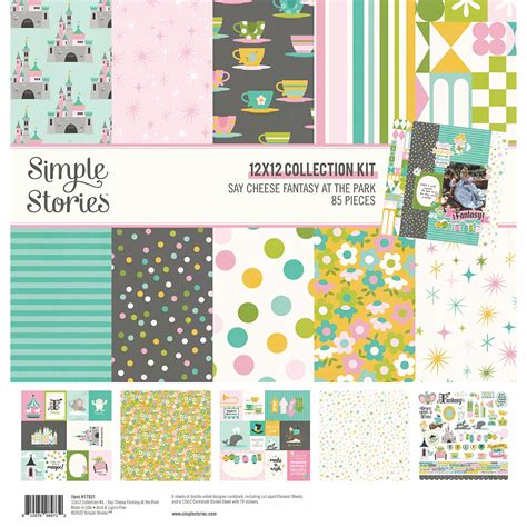 Simple Stories Collection Kit 12X12 Say Cheese Fantasy At The Park