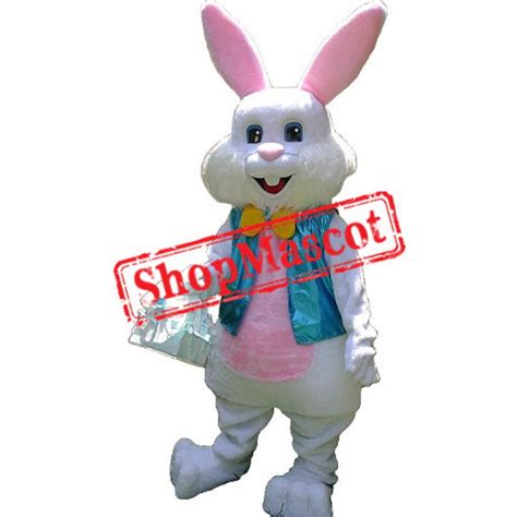 Plush Easter Bunny Mascot Costume