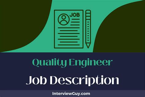 Quality Engineer Job Description Updated For