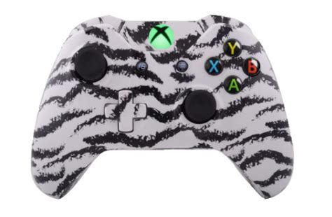 WHITE TIGER HYDRO DIPPED XBOX ONE QUAD PADDLE WIRELESS CONTROLLER